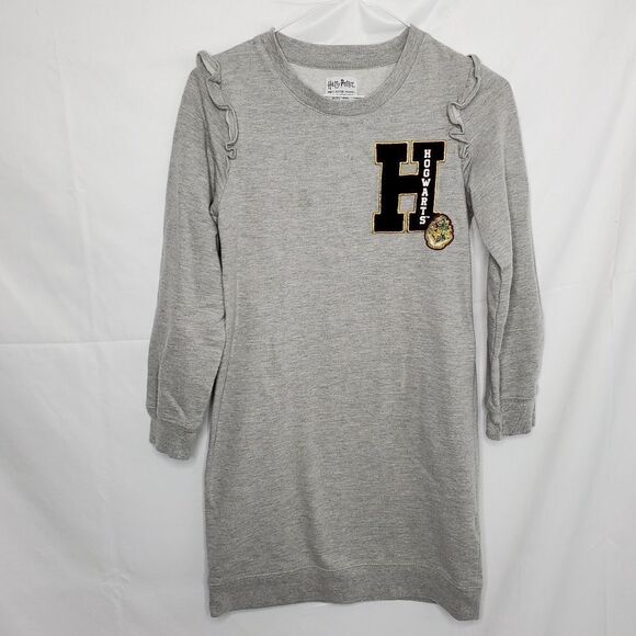 HARRY POTTER dress gray‎ long sleeve Hogwarts sweatshirt L - Picture 2 of 10